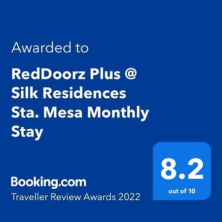 Reddoorz Plus @ Silk Residences Sta. Mesa Monthly Stay Manilla Buitenkant foto
